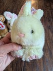 Puffkins By Swibco Bunny Rabbits Lot Set  Sunshine Tibbs Lucky Vtg Plush Toys