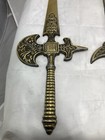 Vintage Halberd Sword Wall Hanger Made In Japan Cast Aluminum 25   x8 1 2   