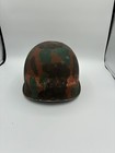 Wwii Us Gi Helmet  M1  Front Seam  1941-1944 43b Stamped Inside Front  W liner