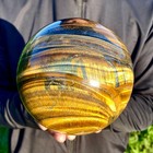 6 7lb Large Natural Tiger Eye Stone Crystal Ball Quartz Healing Sphere D  cor