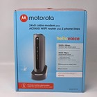 Motorola Mt7711 24x8 Cable Modem And Ac1900 Wifi Router Accessories And Box Ex 