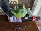 Budweiser Beer Frog Light Sign Display Sound 1995 Anheuser Busch Vintage Tested