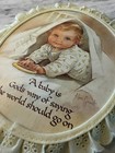Vintage Nursery Baby Wall Hanging    a Baby Is God   s Way       Lace Framed Print