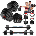 5 In 1 Adjustable Dumbbells Set  35 45 70 90lbs Free Weights Set W Upgraded Nut