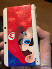    excellent    ktr001 New Nintendo 3ds White Handheld Mario Plate Game Console