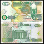 Zambia Set Of 5 Notes 20 50 100 500 1000 Kwacha Polymer Unc