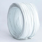 White black Wire Dia 0 45mm Plastic Coated Cable Ties Flat Twist Ties 100m roll