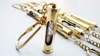 Lot Of 10 Pcs Brass Hourglass Sand Timer - Old Vintage Antique Style Key Chain