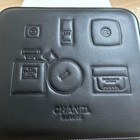 Chanel Beauty La Collection Vip Cosmetic Case Black Faux Leather New