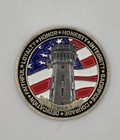 San Quentin State Prison Challenge Coin American Flag Background