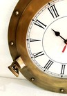 Antique Marine Brass Ship Porthole Clock Nautical Wall Clock Home Decorative