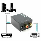 Digital Optical Coaxial To Analog Rca L r Audio Converter Adapter W  Fiber Cable