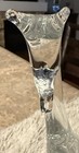 Giraffe Clear Solid Glass Statue Figurine Home Decor Paperweight Art  10 Inches