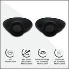 Super Sunnies Slim Flex Uv Eye Protection  Tanning Bed Goggles Eyeshields Black