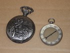 Shinei Vintage Pocket Watch With Lid Compass Analog Antique  Used