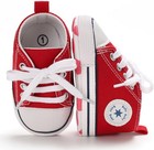 Unisex Baby Canvas High-top Shoes Newborn Anti-slip Soft Sole Sneakers  0-6