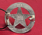 Texas Ranger Belt Buckle Vintage Sterling Silver  Fargo Silver 
