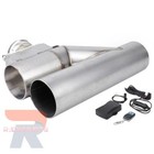 3 Inch Electric Exhaust Downpipe Y-pipe Valve Controller Remote Kit