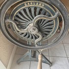 Antique Garland Cast Iron Clothes Wringer Washing Machine Hand Crank Wood Roller