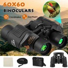 60x60 Zoom Binoculars Day night Vision Travel Outdoor Hd Hunting Telescope  case