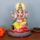 Hindu Murti Lord Ganesha Statue     6 8   h Polystone Indian God Ganesh Ganpati I   