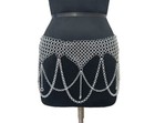 Medieval Aluminum Chainmail Collar And Skirt Set For Women Halloween Costume