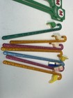 Vtg Plastic Cocktail Swizzle Sticks Moore Mccormack Whistle Pick Lot 50 