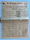 Ww2 Wwii Lot Of 3 1943 Front Page Newspaper Headlines General Patton  Maps Pics 