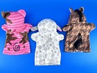 Melissa   Doug Hand Puppets Lot Of 3 Plush Farm Animals Lamb Pig Horse