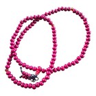 108 Bead Red Wooden Bodhi Buddhist Prayer Mala Bracelet Meditation Rosary
