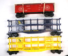  3  O Gauge Lionel Train Cars  Auto And Target  lot 4761 