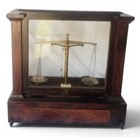 Brass Apothecary Gold Scale 19th Century Pharmacists Scale Beckers Sons