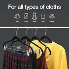 10-pack Velvet Clothes Hangers With Clips - Ultra Thin  Non-slip For Skirts pant