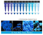 Markers 36-count Dual Tip Set Water Based Brush Pens Green Red Blue Coloring