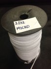 Full Roll Micro Welt Cord  2 32 5 64 3 32 4 32 Rtex Polyester Cotton Rtex White