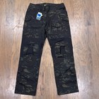 Emerson Gear Pants Mens 36x33 Black Camo Bdu Ripstop G3 Tactical Combat Trouser