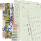 90 54 14 A5 Refill Paper With Undated Monthly Weekly Calendar Planner Inserts   