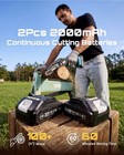 Seesii Mini Chainsaw  6-inch Chainsaw Cordless  6-inch-two Battery  Blue