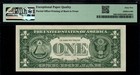 Offset Printing Error Dallas  1 1974 Pmg Gem Unc 65 Epq Federal Reserve Note 