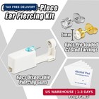 Ear Piercing Kit 6 Pack Disposable Self Piercing Gun With 6pcs Preloaded Earring