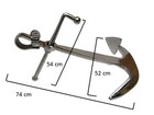 X Large Metal Ship Anchor With Lever Maritime Pirate Collection 29 Inches