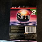2 Pack Tdk 8mm 120 Minute Camcorder Video Cassette 120mp Premium Sealed