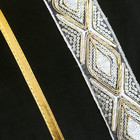 Black Velvet Throw Pillow Covers 18 X 18 Inch Pack Of 2 With Gold Leather Sequin