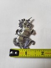    vintage Jj Jonette Jewelry Unicornbrooch Pin Silver Tone Pewter Glitter Fantasy