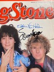 Van Halen- signed  Rolling Stone 1986  E  Vanhalen  A  Vanhalen  Hagar  Anthony