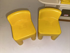 Lot 3 Pc Little Tikes Place Dollhouse Party One Pc Kitchen And Two Yellow Chairs