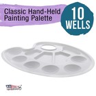 10-well Plastic Artist Painting Palette  Paint Color Mixing Tray  Art Student