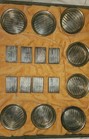 Vintage Sterling Silver Smokers Kit  8 Ashtrays   8 Matchbook Cases 
