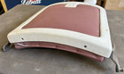 Antique Emil J  Paidar Barber Chair Porcelain Back Rest W padding   Brackets