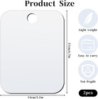 2pcs Shower Mirror Fogless For Shaving  Small 6 7    5 1 Inch Fogless Mirror For 